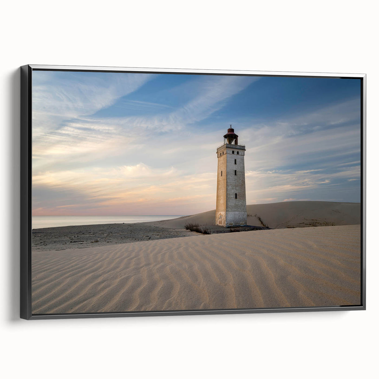 Black and white landscape art painting of a European scenery on framed canvas, ideal for bedroom wall decor.