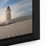 Extra large framed canvas depicting a textured, colorful European scenery in black, ideal for living room decor.