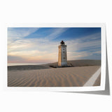 Extra large rolled print of a Danish countryside scene in soft pastel shades, ideal for dining room wall art.