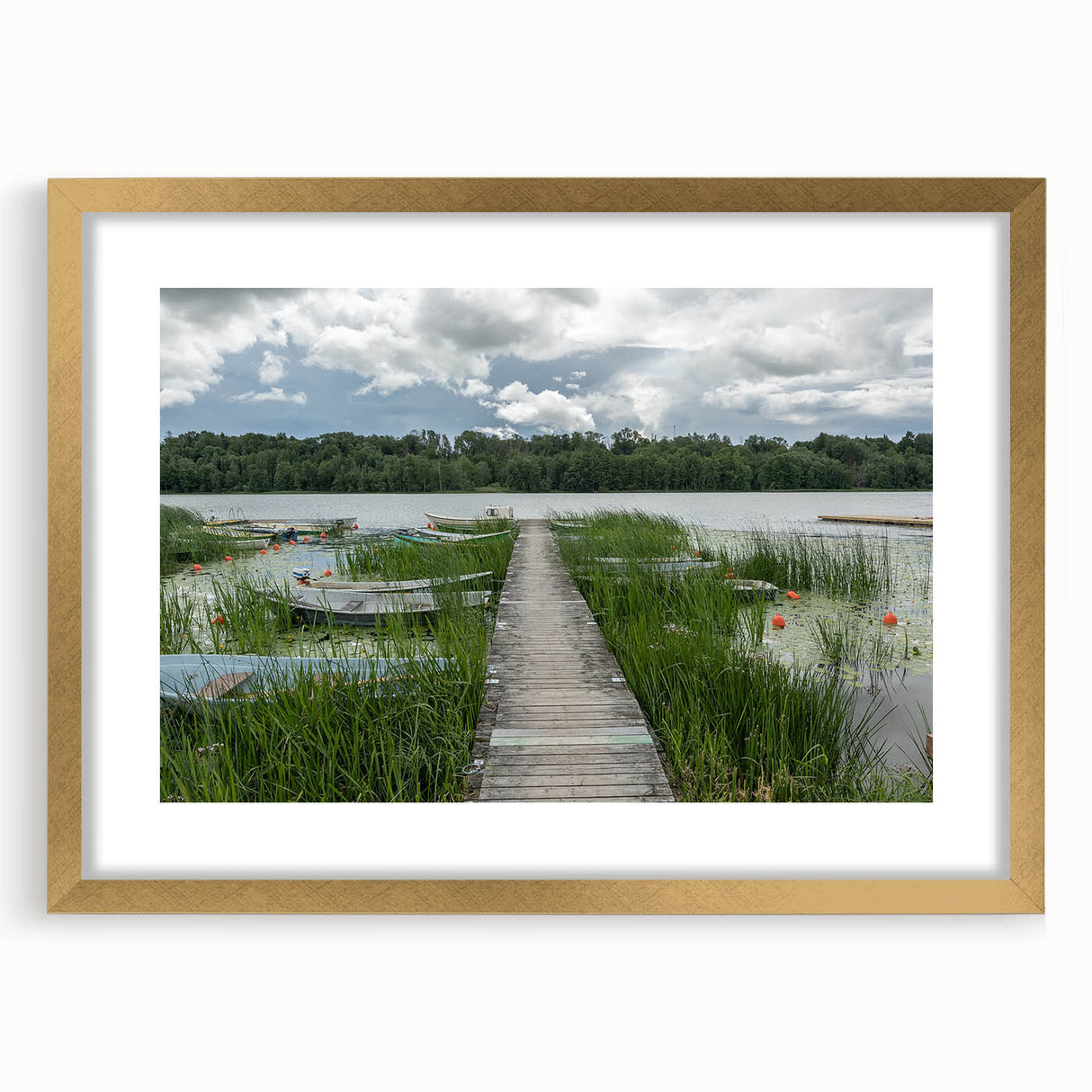 Abstract art print of Estonia scenery in muted earth tones on a framed canvas, suitable for dining room decor.