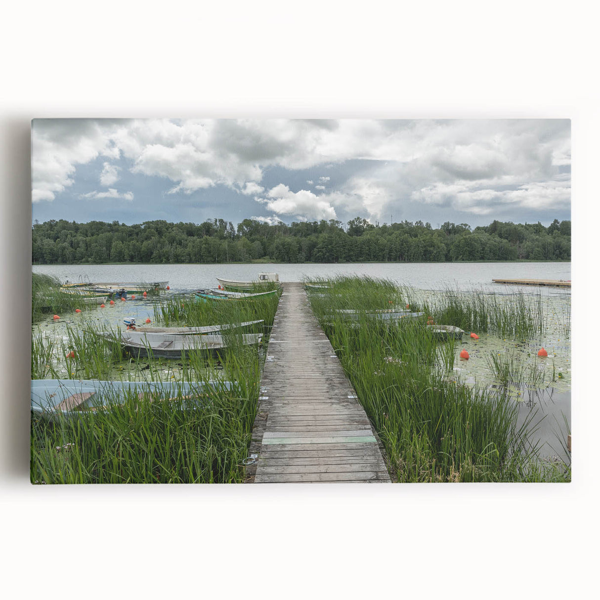 Black and white photo of a European cityscape on stretched canvas, ideal for kitchen wall art.