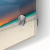 Large abstract wall art featuring a Yucatan scenery in muted earth tones on acrylic glass, ideal for dining room decor.