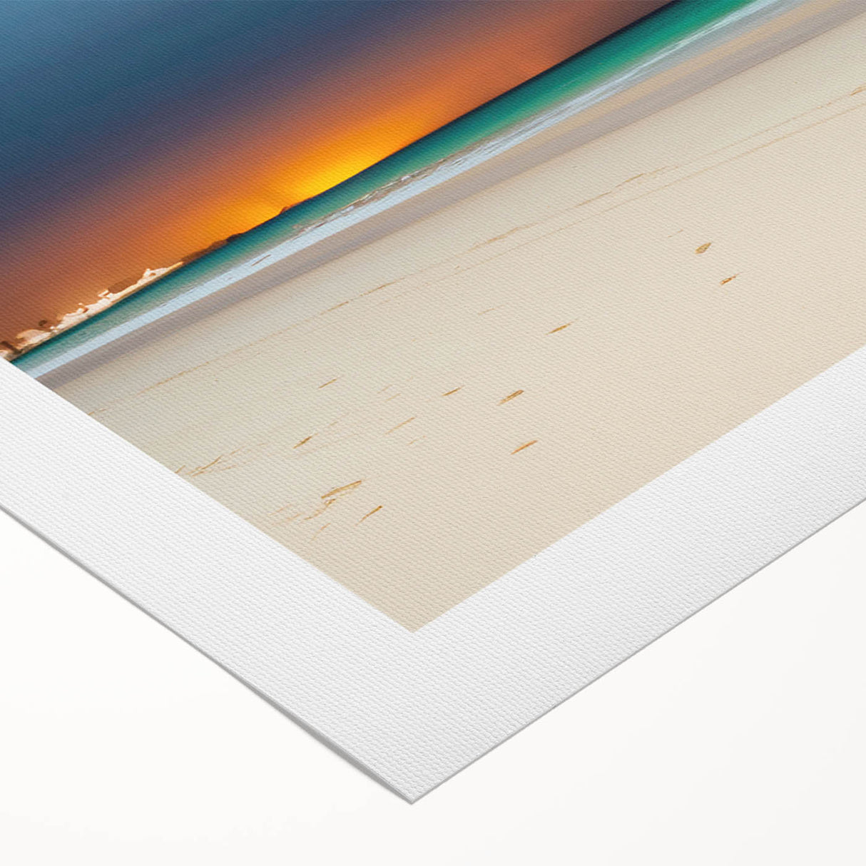 Art deco poster featuring a vibrant Yucatan scenery on rolled canvas, suitable for dining room decor.
