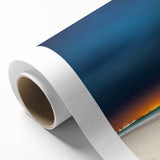 Art deco poster of Yucatan scenery in pastel hues on rolled canvas, ideal for nursery wall art.