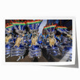 Rolled print of a Bolivian landscape featuring vibrant floral elements, ideal for art wall dining room decor.