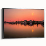 Black and white landscape art painting of Connecticut scenery on framed canvas, suitable for bedroom decor.