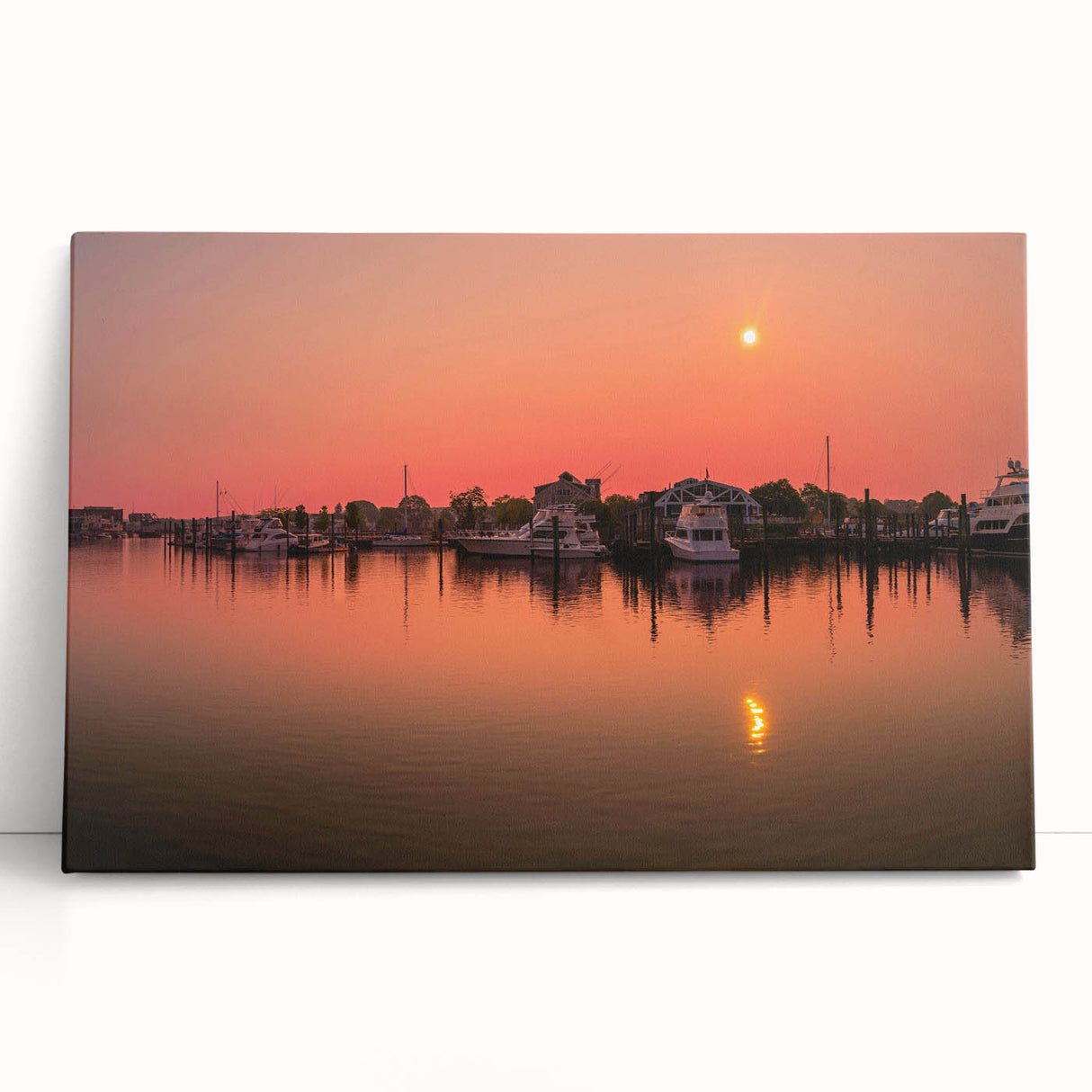 Black and white photograph of Connecticut scenery on stretched canvas, ideal for kitchen wall art.