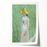 Extra large rolled canvas print featuring a Van Gogh-inspired floral design in vibrant colors.
