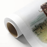 Romanticism Art: Classic Musk Ox Illustration on Historical Canvas