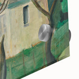 Expressionist Villa Painting – Tranquil Garden Wall Art