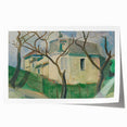 Expressionist Villa Painting – Tranquil Garden Wall Art