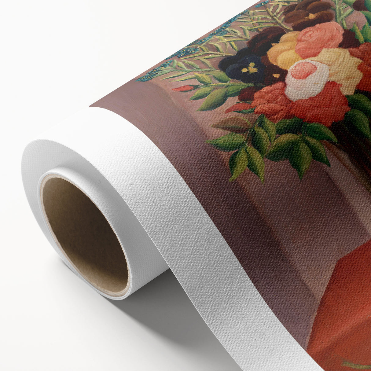 Modern Wall Art: Classic Floral Bouquet in Vase – Elegant Still Life Decor