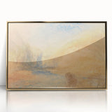 Romantic Art Prints: Serene Mountain Landscape with Lake