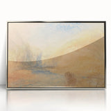 Romantic Art Prints: Serene Mountain Landscape with Lake