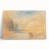 Romantic Art Prints: Serene Mountain Landscape with Lake