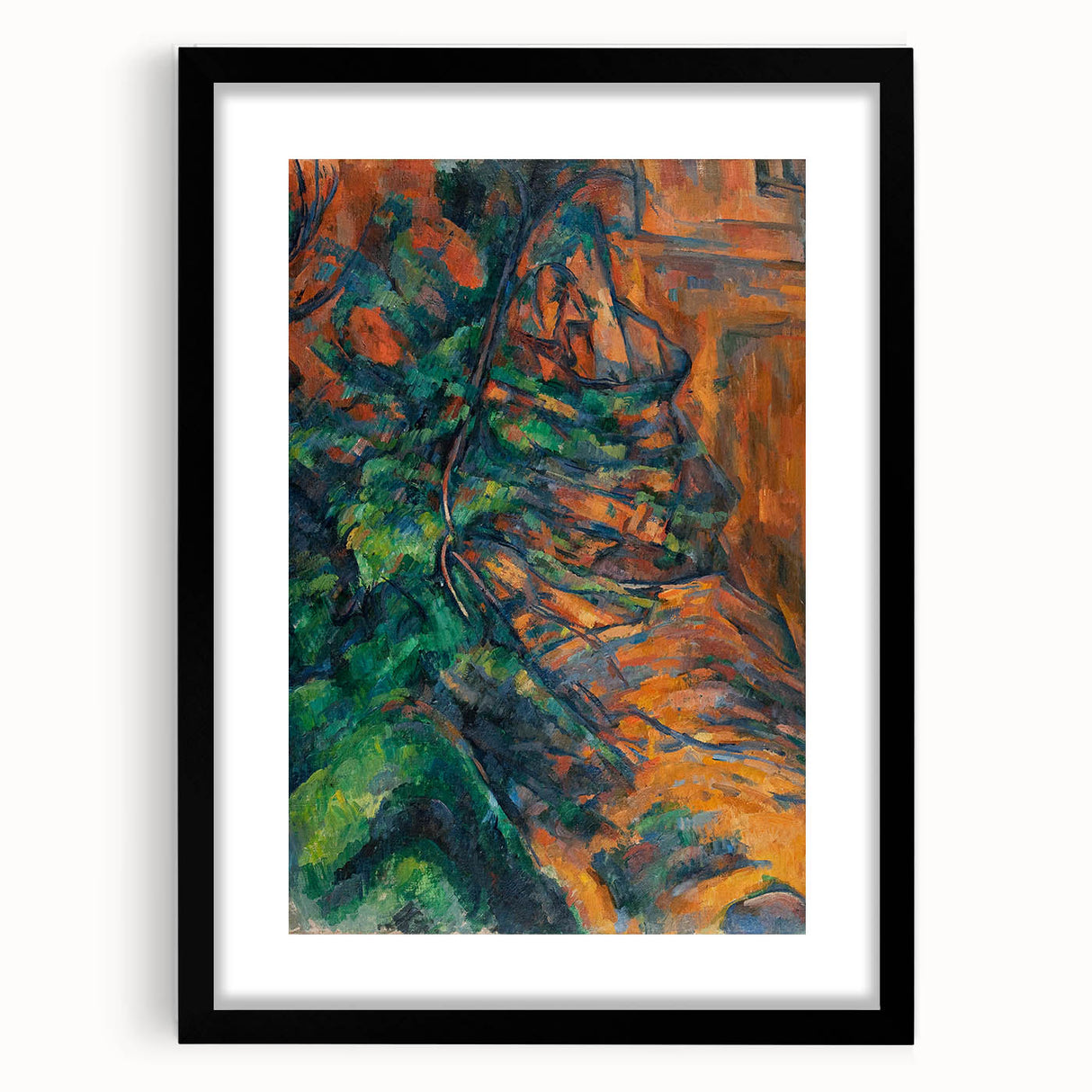 Impressionism Wall Art: Rocks and Branches by Paul Cézanne Prints