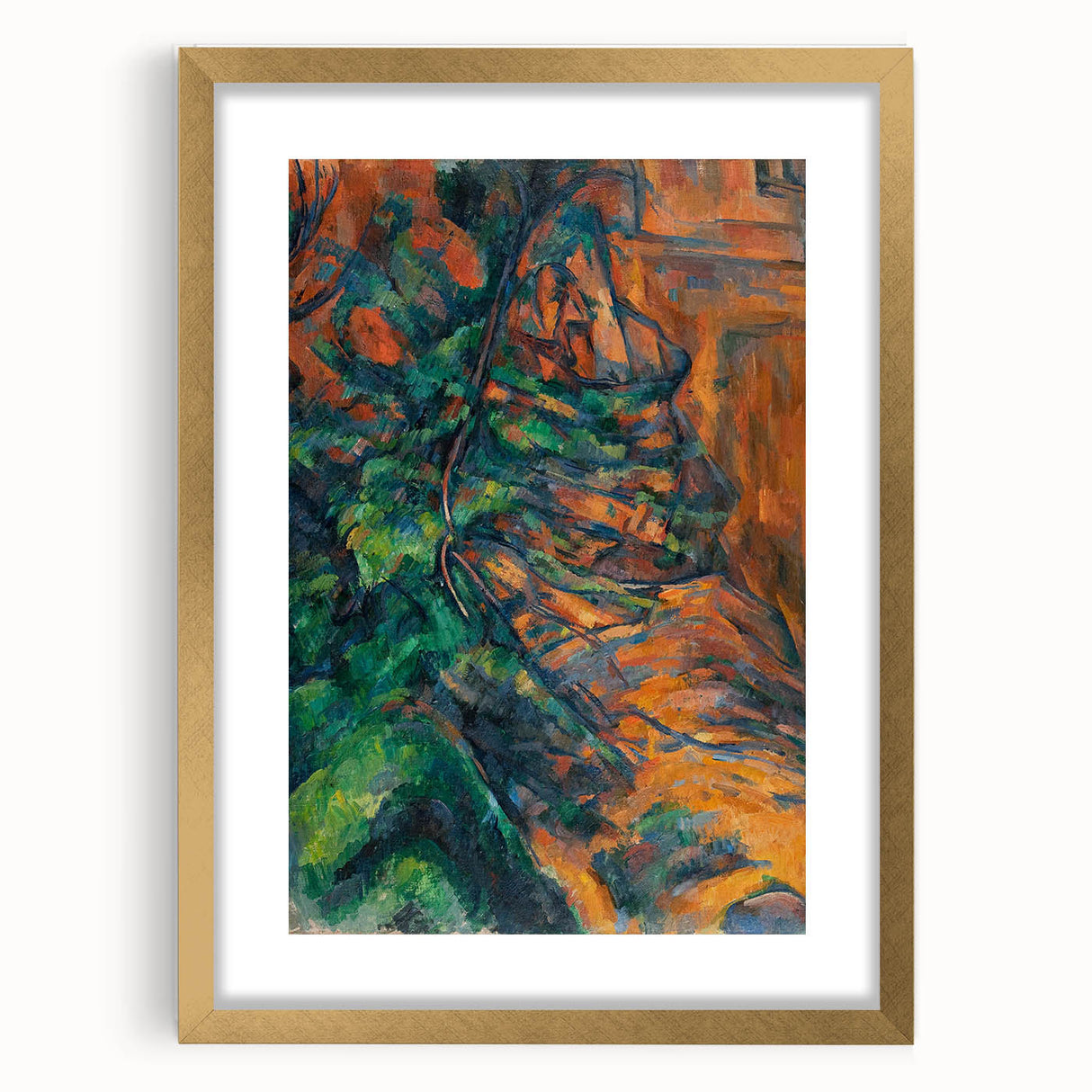 Impressionism Wall Art: Rocks and Branches by Paul Cézanne Prints