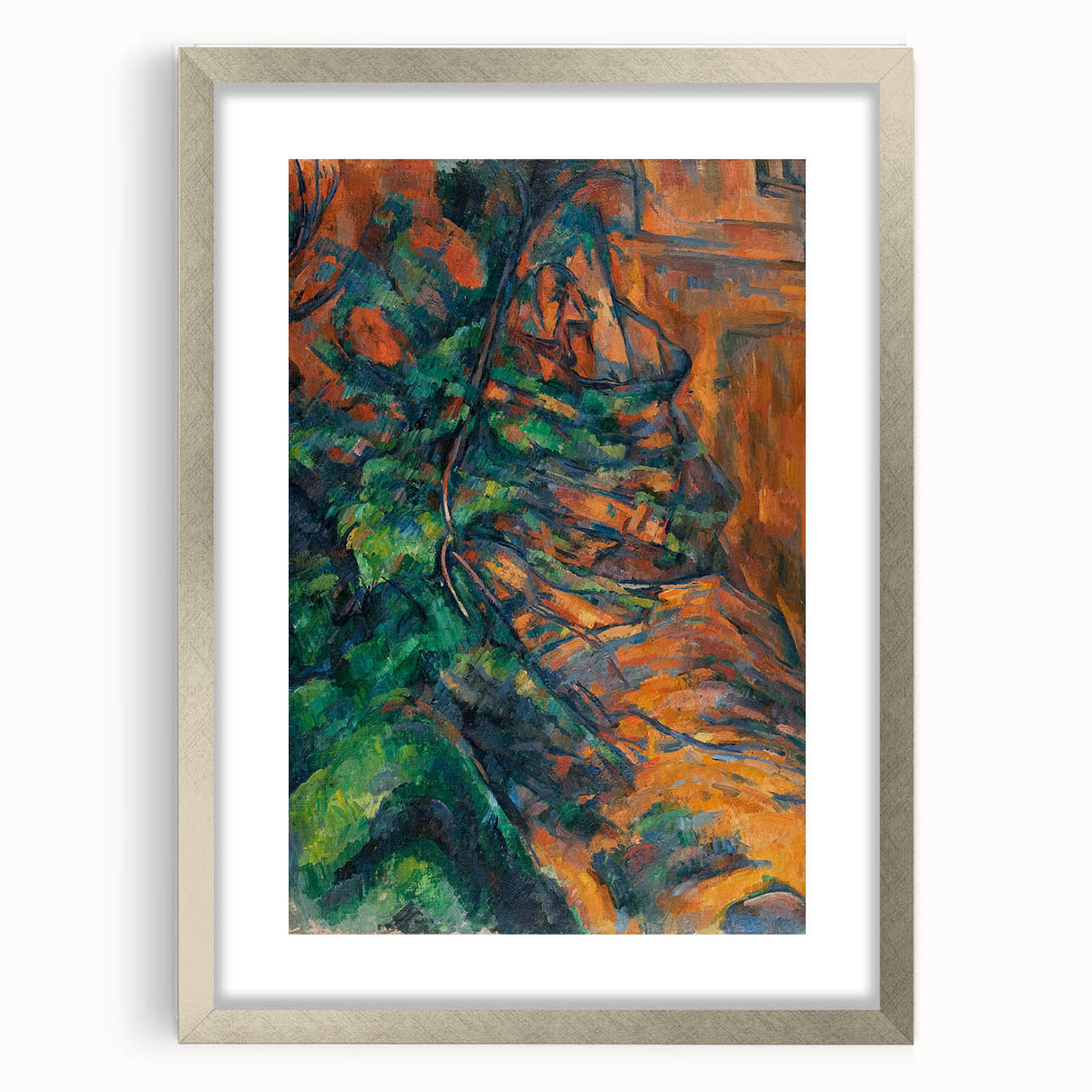 Impressionism Wall Art: Rocks and Branches by Paul Cézanne Prints
