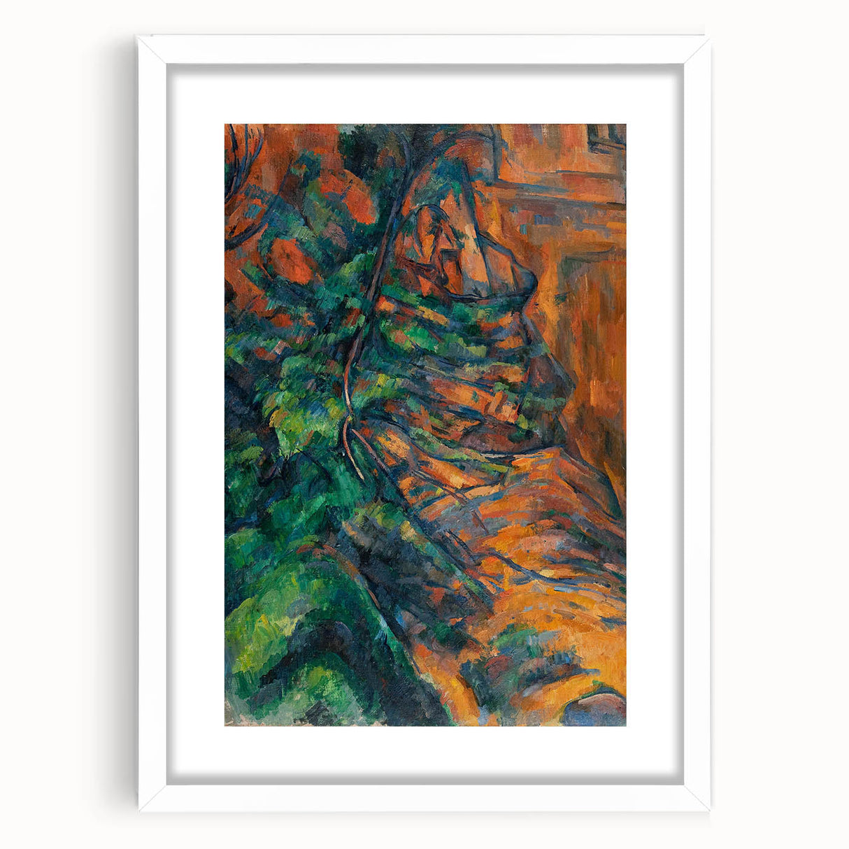 Impressionism Wall Art: Rocks and Branches by Paul Cézanne Prints