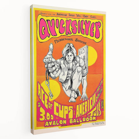 Quicksilver Messenger Service Retro Poster - Vintage Concert Print