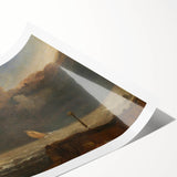 Famous Romantic Era Art: Dramatic Seascape at Port Ruysdael