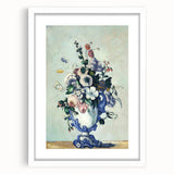 Impressionism Wall Art: Rococo Vase with Flowers by Paul Cézanne Prints