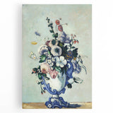 Impressionism Wall Art: Rococo Vase with Flowers by Paul Cézanne Prints