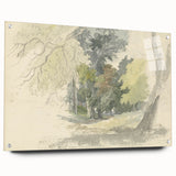 Classic Romantic Paintings: Peaceful Woodland Glade Illustration