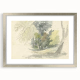 Classic Romantic Paintings: Peaceful Woodland Glade Illustration