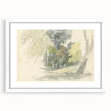 Classic Romantic Paintings: Peaceful Woodland Glade Illustration