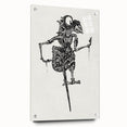 Expressionist Puppet Sketch – Intricate Black and White Wall Art