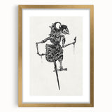 Expressionist Puppet Sketch – Intricate Black and White Wall Art