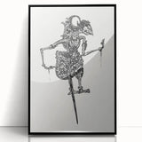 Expressionist Puppet Sketch – Intricate Black and White Wall Art
