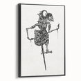 Expressionist Puppet Sketch – Intricate Black and White Wall Art