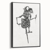 Expressionist Puppet Sketch – Intricate Black and White Wall Art