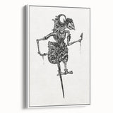 Expressionist Puppet Sketch – Intricate Black and White Wall Art