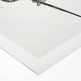 Expressionist Puppet Sketch – Intricate Black and White Wall Art