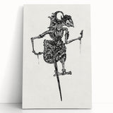 Expressionist Puppet Sketch – Intricate Black and White Wall Art