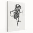 Expressionist Puppet Sketch – Intricate Black and White Wall Art
