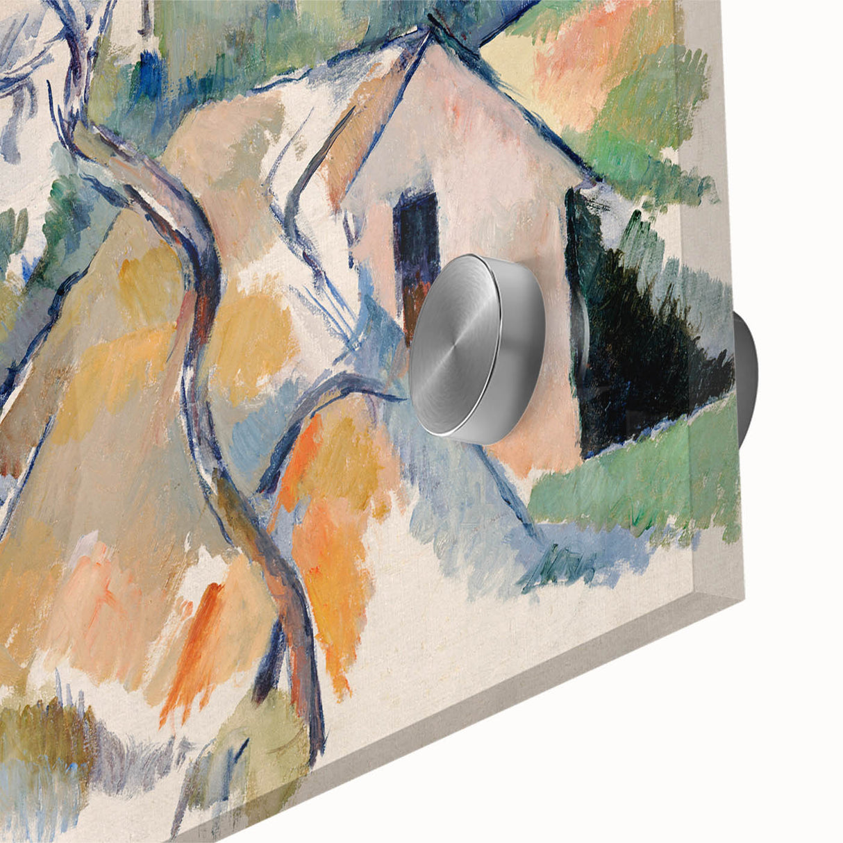 Cézanne Rooftops - Impressionist Townscape Wall Art Print