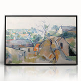 Cézanne Rooftops - Impressionist Townscape Wall Art Print