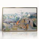 Cézanne Rooftops - Impressionist Townscape Wall Art Print