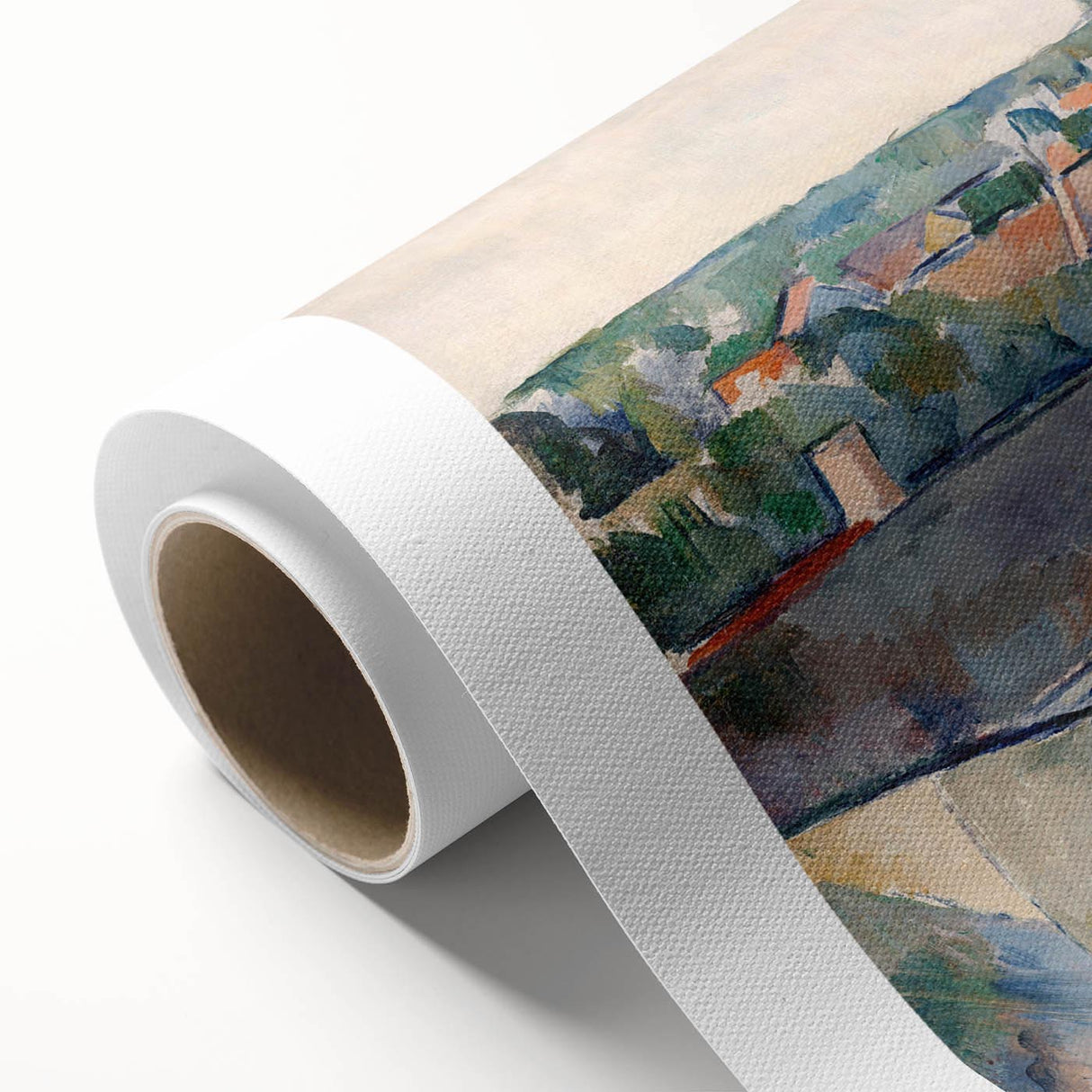 Cézanne Rooftops - Impressionist Townscape Wall Art Print