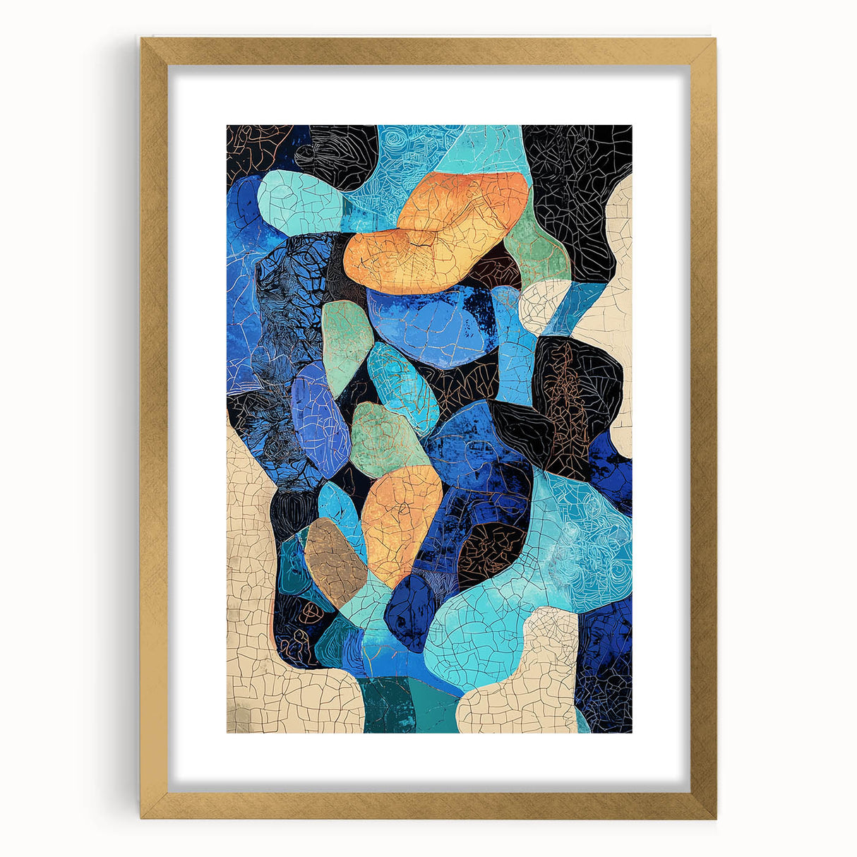 Custom Dining Room Wall Decor – Colorful Abstract Mosaic Art