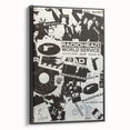 Radiohead Retro Poster - Black and White Collage - Vintage Music Art