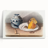 Romanticism Art: Mouse and Cheese Still Life by Audubon