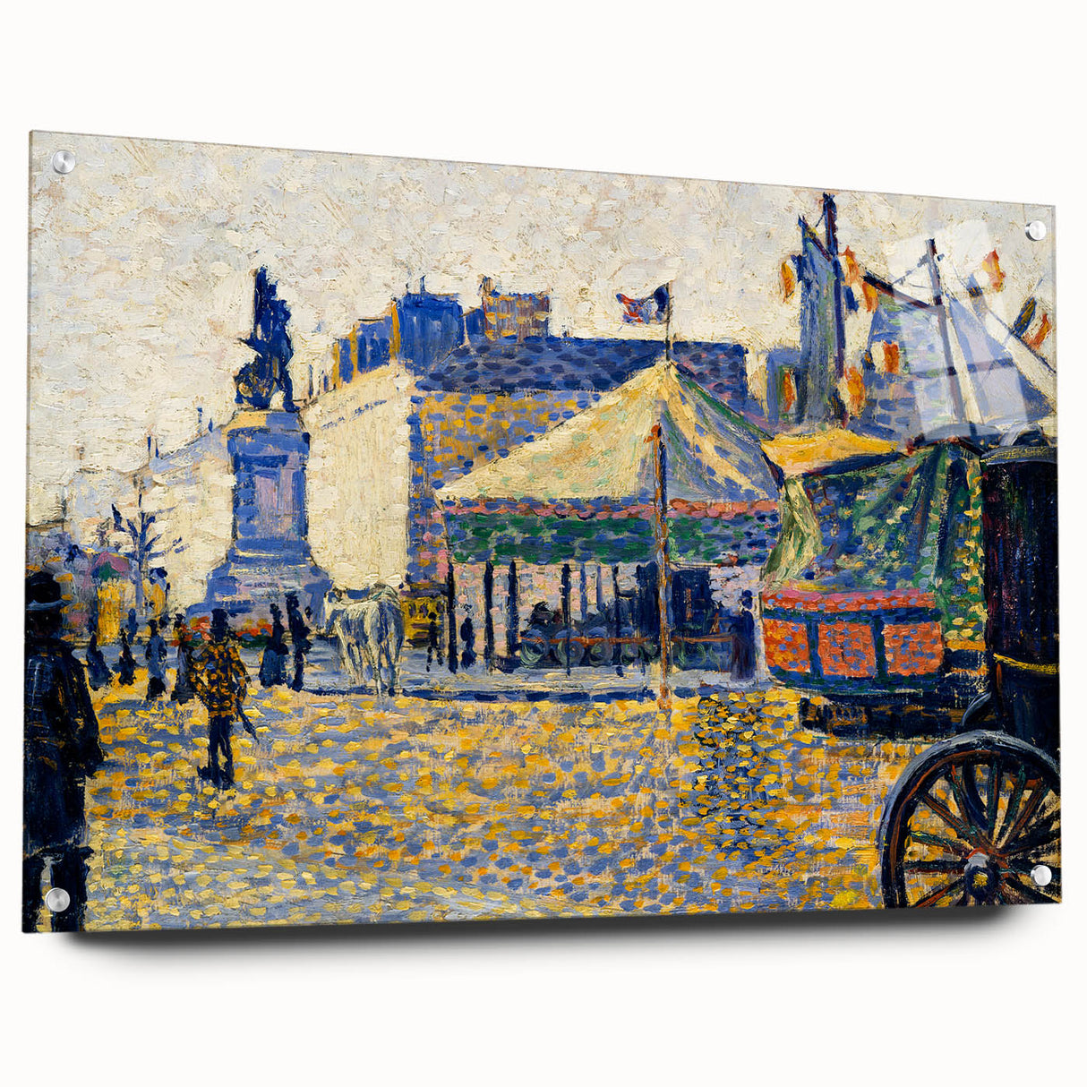 Modern Wall Art - Place de Clichy by Paul Signac - Parisian Cityscape Decor