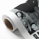 Radiohead Retro Poster - Black and White Band Photo - Vintage Music Art