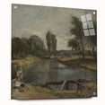 Classic Romantic Paintings: Flatford Lock by John Constable