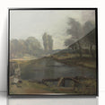 Classic Romantic Paintings: Flatford Lock by John Constable
